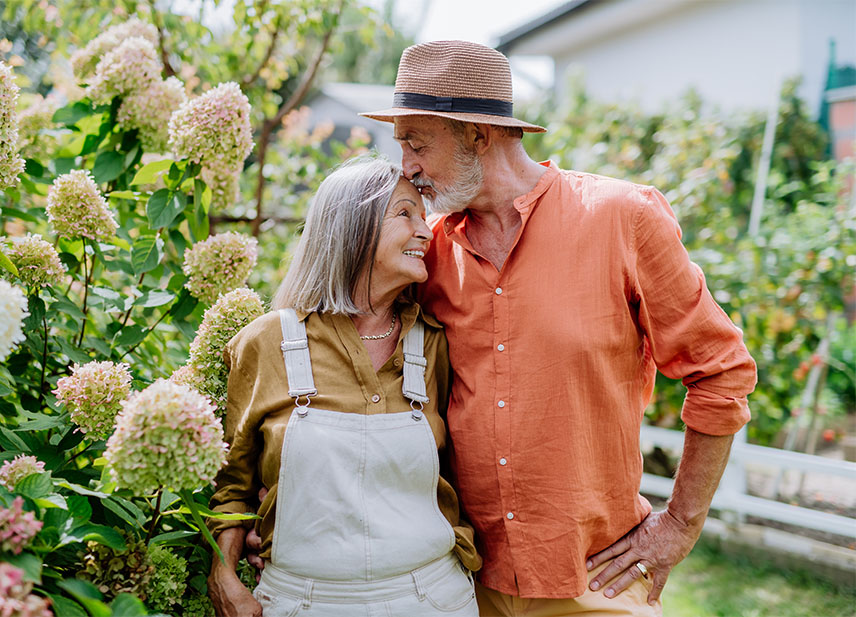 Senior Couple in Garden